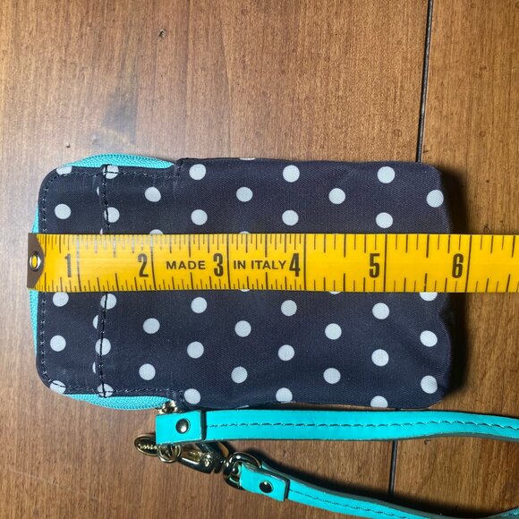 Women's Fossil Nylon Wristlet Pouch Holds Small Phone, Keys, Cash or Cards - Picture 7 of 10